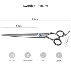 Ножницы для груминга SWORDEX PET LINE 9.0" рабочие артикул 8990 0290 9,0" фото, цена gr_13497-02, фото 2