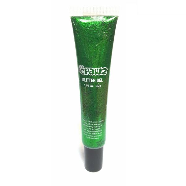 Зеленый гель с блестками Opawz Pet Glitter Gel Green  30 мл