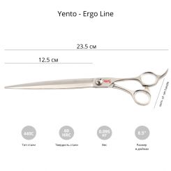 Ножницы для груминга YENTO ERGO LINE 8,5'' прямые артикул STC-22YEN026 фото, цена gr_19233-02, фото 2