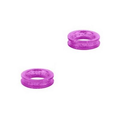 Фиолетовые кольца для ножниц Show Tech силикон, d-22 мм. 2 шт.