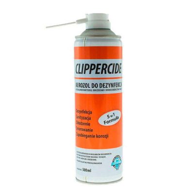 Аэрозоль для дезинфекции и смазки машинок Clippercide 500 мл.