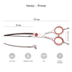 Ножницы для груминга Yento Prime 7'' контуринговые артикул STC-22YEN040 фото, цена gr_19504-02, фото 2