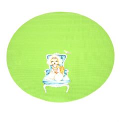 Круглый зеленый коврик для грумерского стола Shernbao FT-831 диаметр 60 см. артикул FT-831M GREEN фото, цена gr_21633-01, фото 1