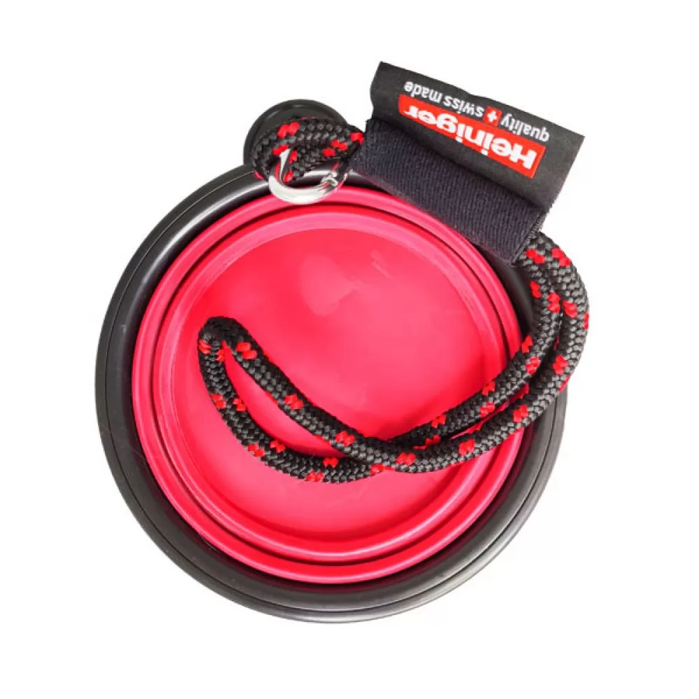 Складна поїлка для собак з карабіном Heiniger Drinking bowl for dogs red - 2