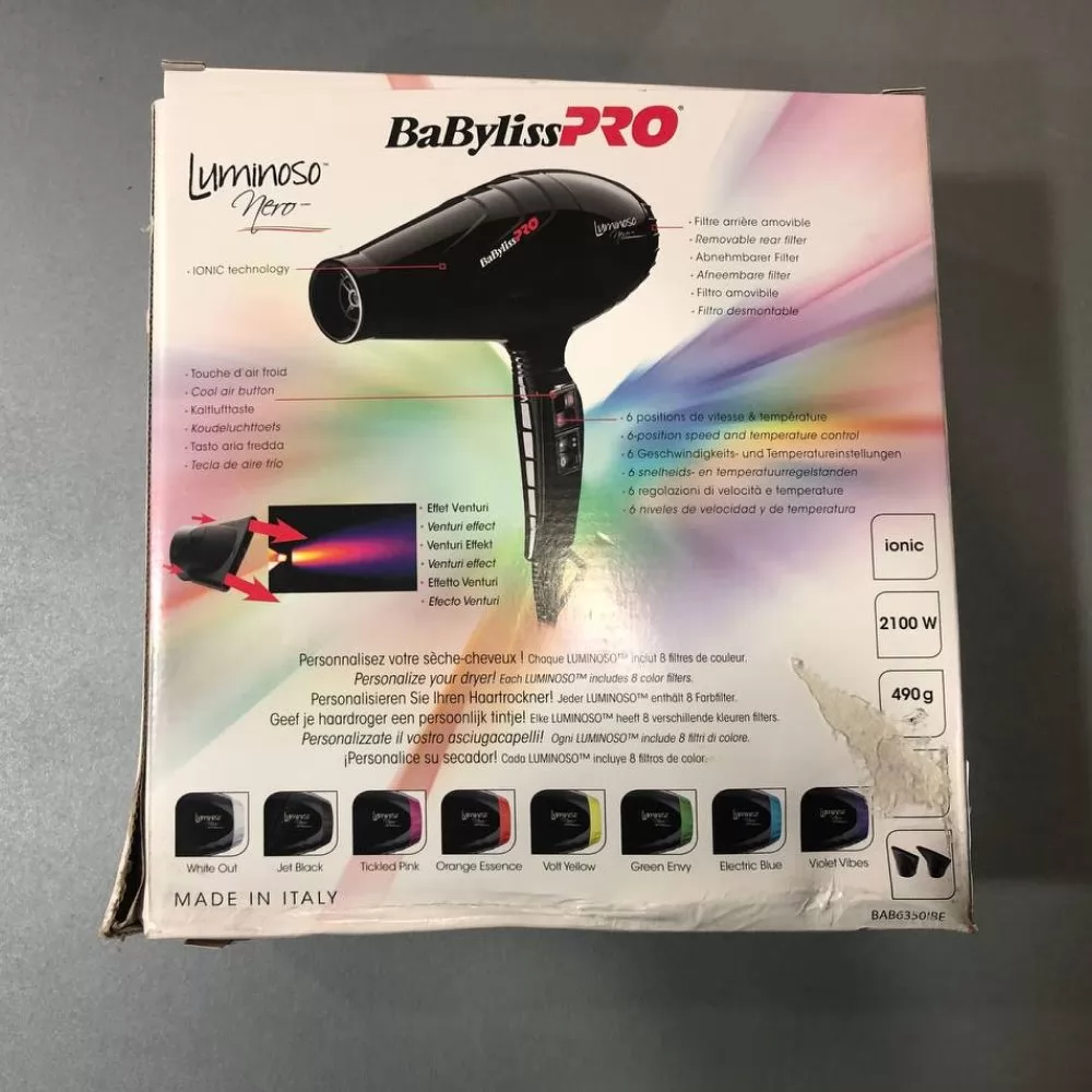 Відгуки на Професійний фен Babyliss Pro Luminoso Nero Ionic 2100 Вт (уцінка) - 2