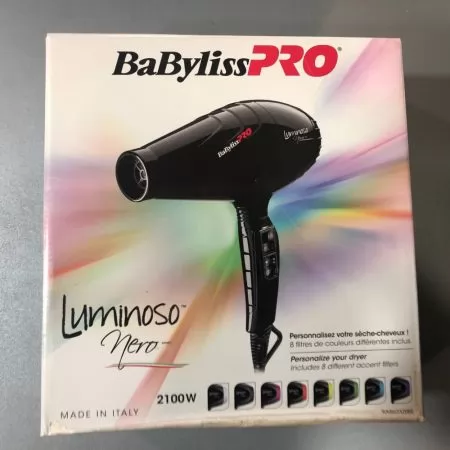 Фото Професійний фен Babyliss Pro Luminoso Nero Ionic 2100 Вт (уцінка) - 4