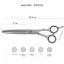 Характеристики Финишные ножницы для груминга Swordex Pet Line 5675 - 7.5 дюймов - 3