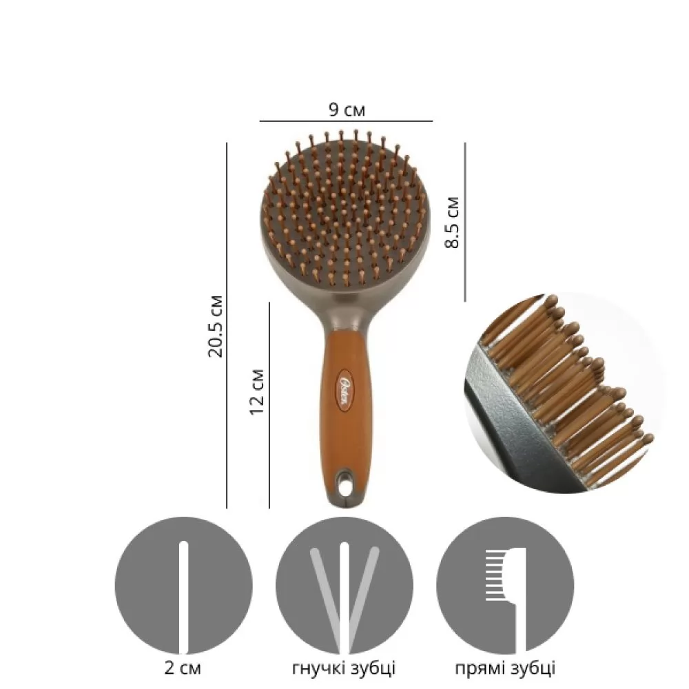 Щітка для кішок і собак Oster Premium Plastic Pin Brush small - 2