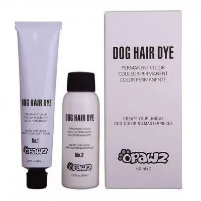 Все фото Черная краска и окислитель Opawz Dog Hair Dye Super Black 2х60мл 