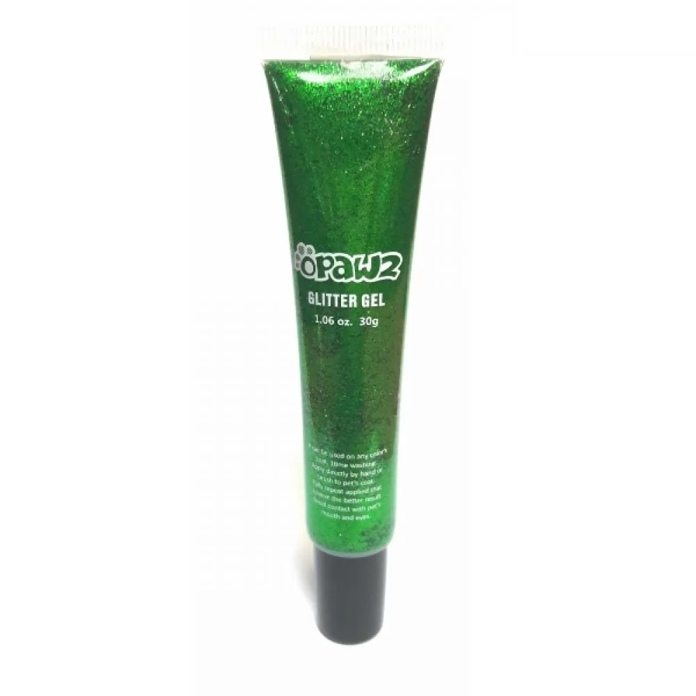 Гель с блестками для шерсти Opawz Pet Glitter Gel Green 30 мл