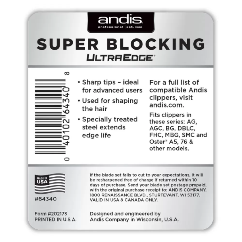 Ножевой блок Andis Ultra Edge Super Blocking - 3