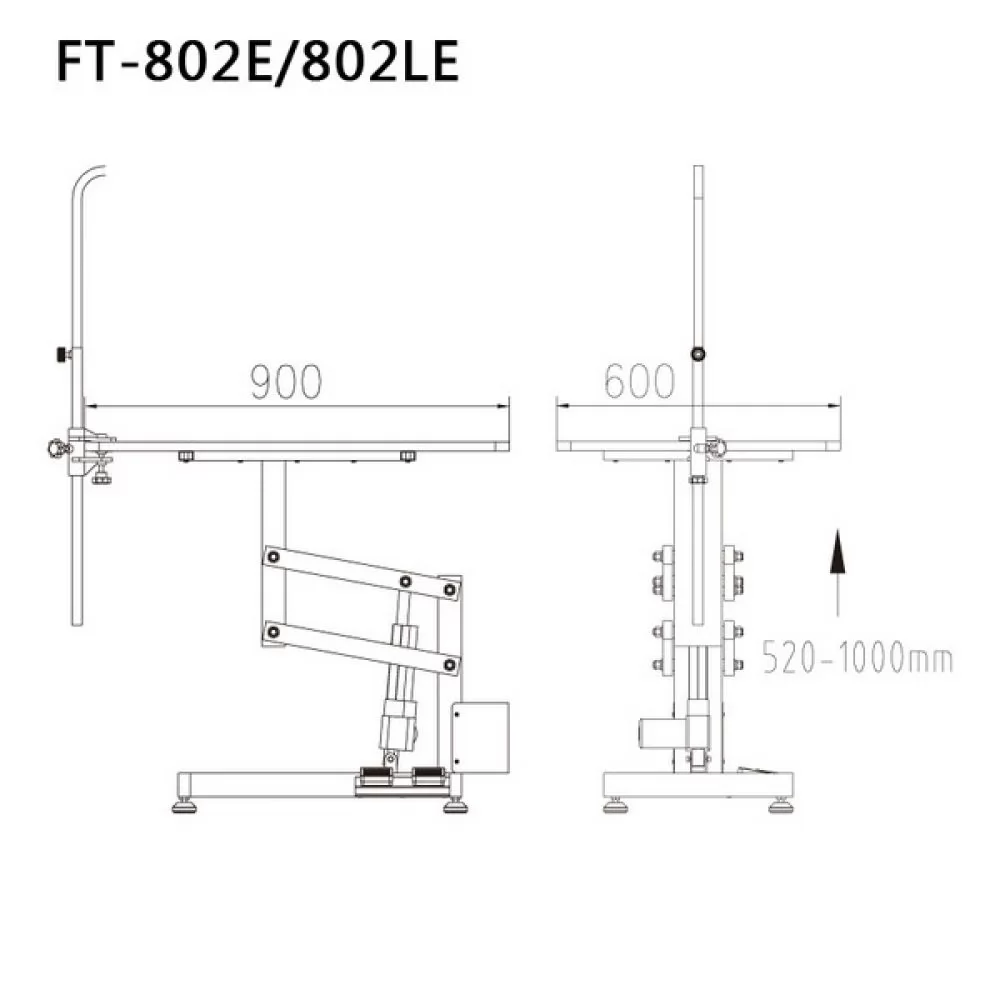 Стіл для грумінгу тварин на електро підйомнику Shernbao FT-802E - 3