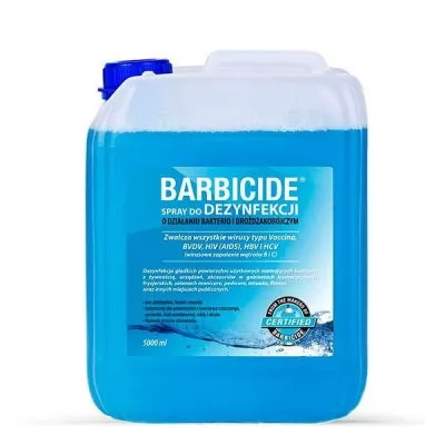 Информация о сервисе на Жидкость без запаха для дезинфекции поверхностей Barbicide Regular 5 л. 