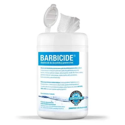 Отзывы на Салфетки для дезинфекции поверхностей Barbicide Wipes 120 шт. 