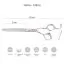 Характеристики Філіровочні ножиці для стрижки собак Yento Cobra 7 дюймів - 2