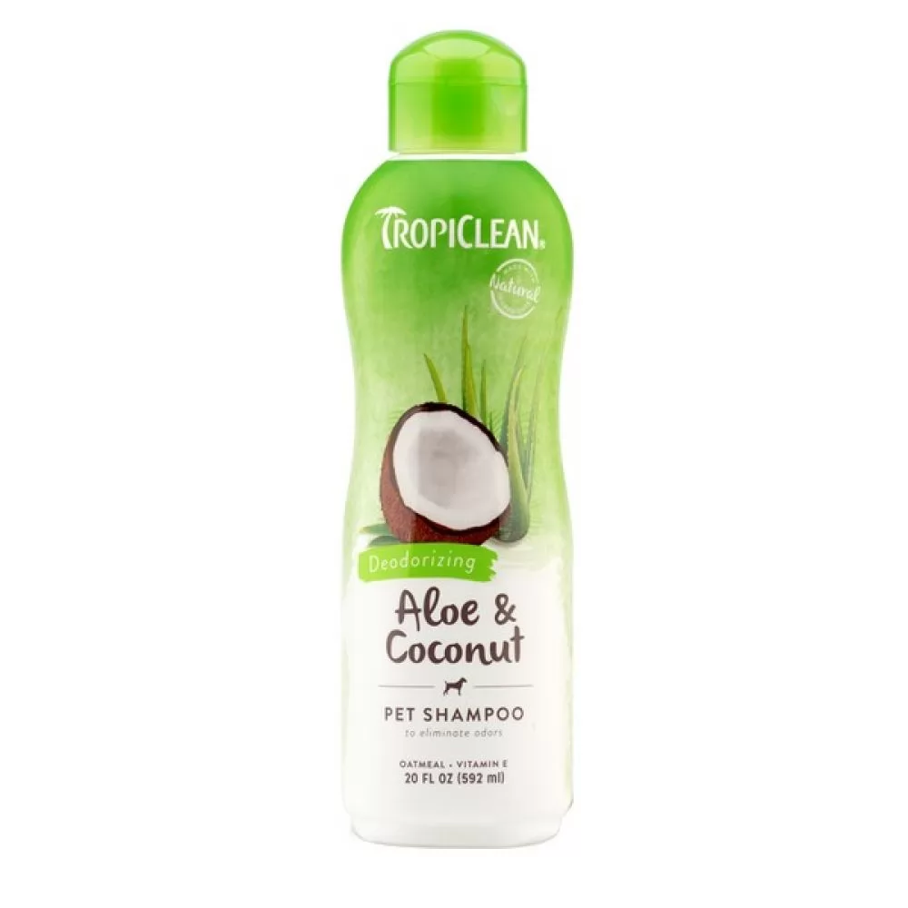 Шампунь Tropiclean Aloe and Coconut дезодорирующий 592 мл.