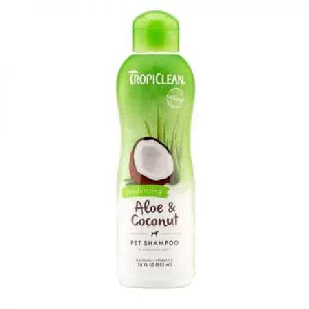 Фото Шампунь Tropiclean Aloe and Coconut дезодорирующий 592 мл. - 1