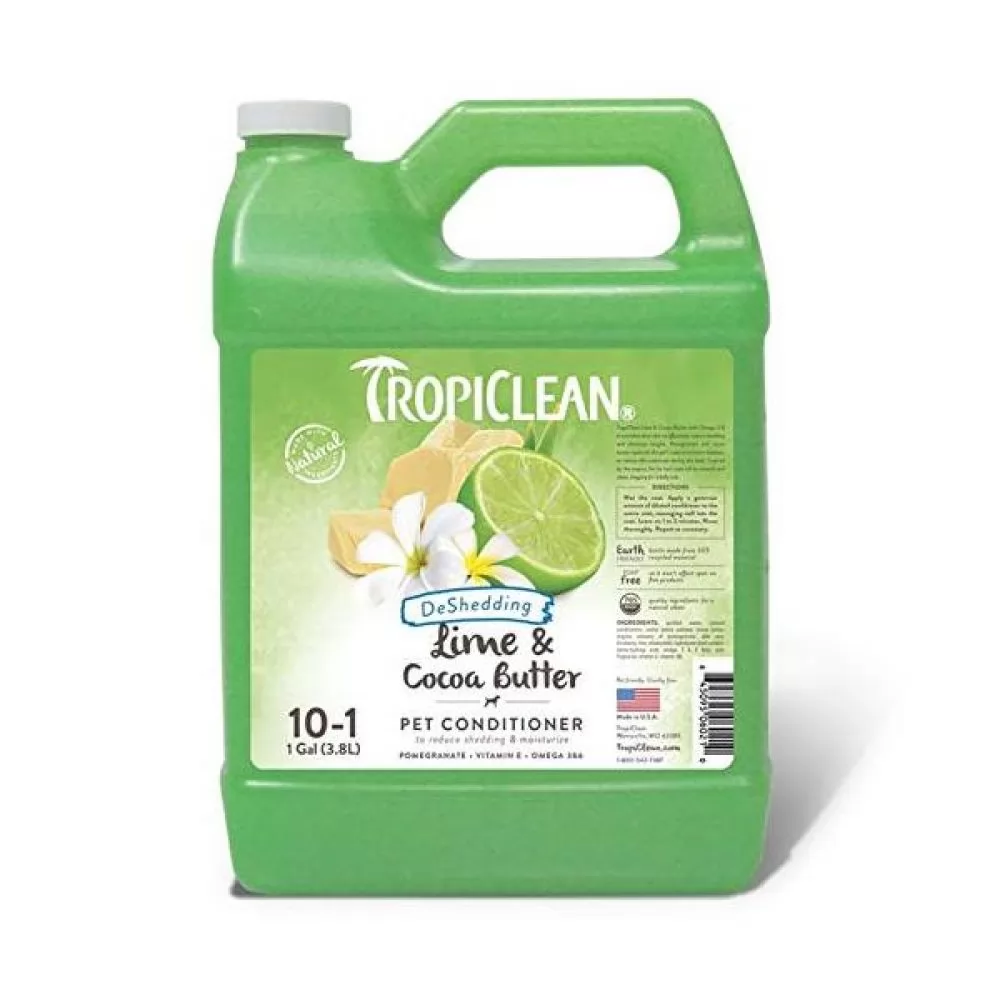 Кондиціонер Tropiclean Lime and Cocoa Butter 1:10 розгладжуючий 3,78 л.