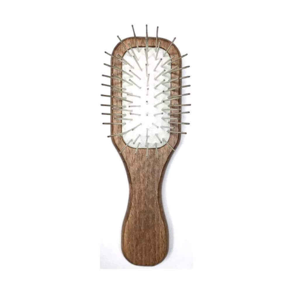 Щітка для маленьких собак Mini Wooden Pin Brush 12 см