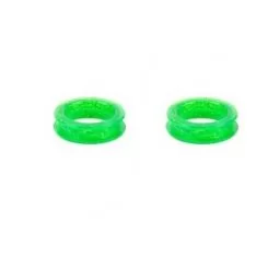Фото Зеленые кольца для ножниц Groomer силикон, d-20 мм. 2 шт. - 1