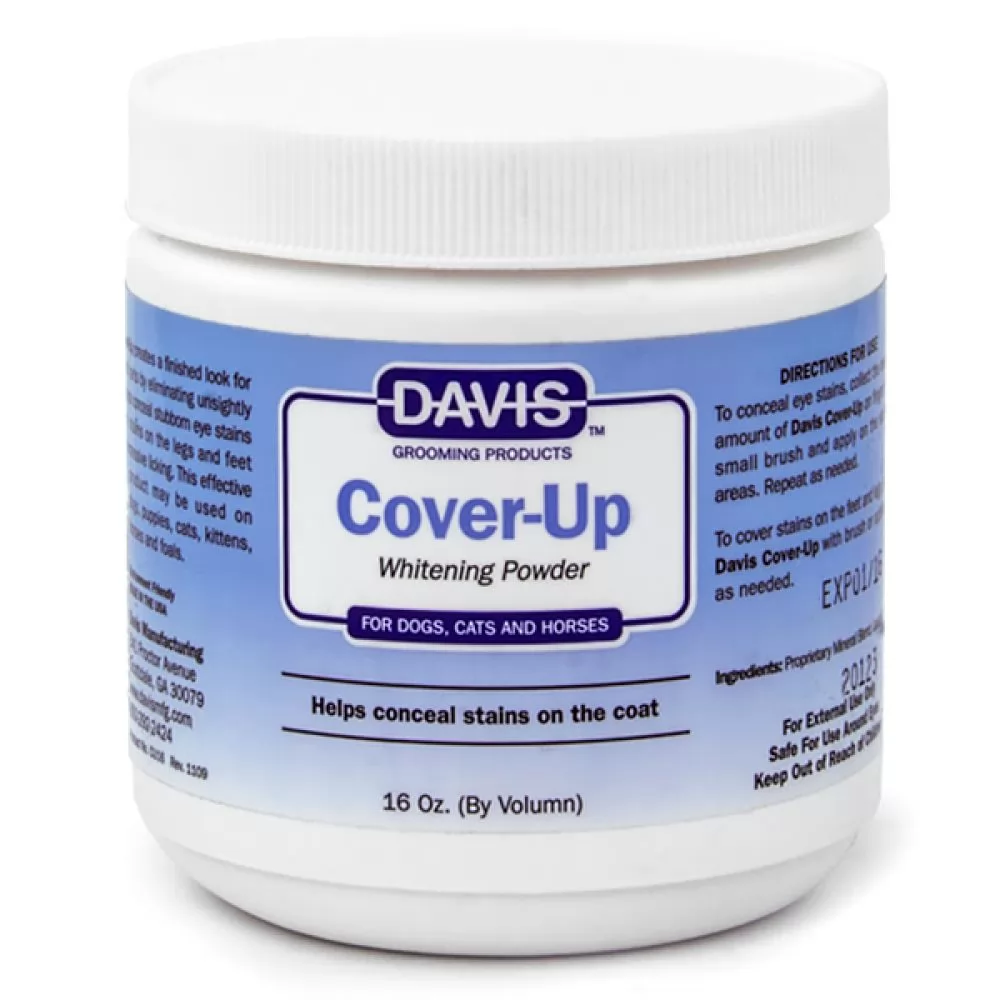 Отбеливающая пудра для животных Davis Cover-Up Whitening Powder 300 мл.