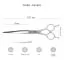 Характеристики Вигнуті ножиці для стрижки собак Yento Fanatic 7 дюймів - 2