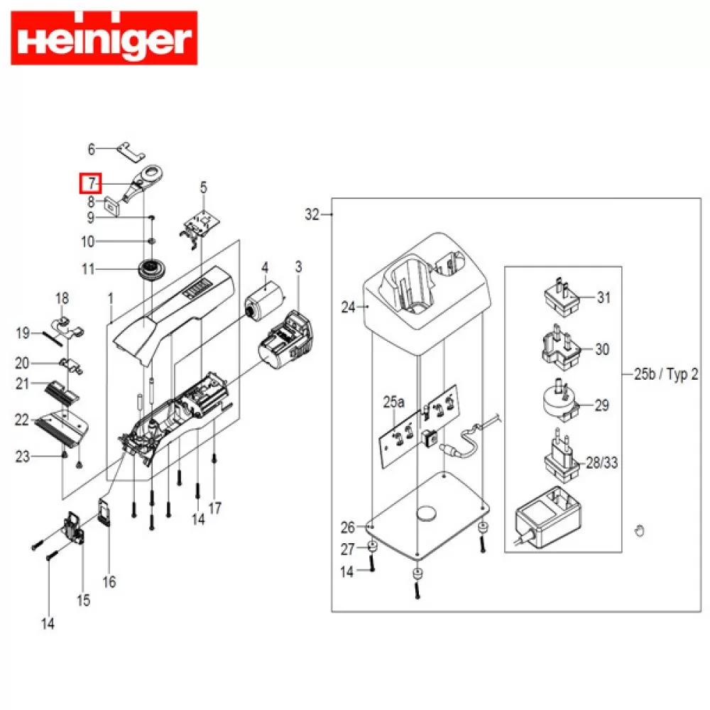 Куліса на роторні машинки для стрижки тварин Heiniger - 4