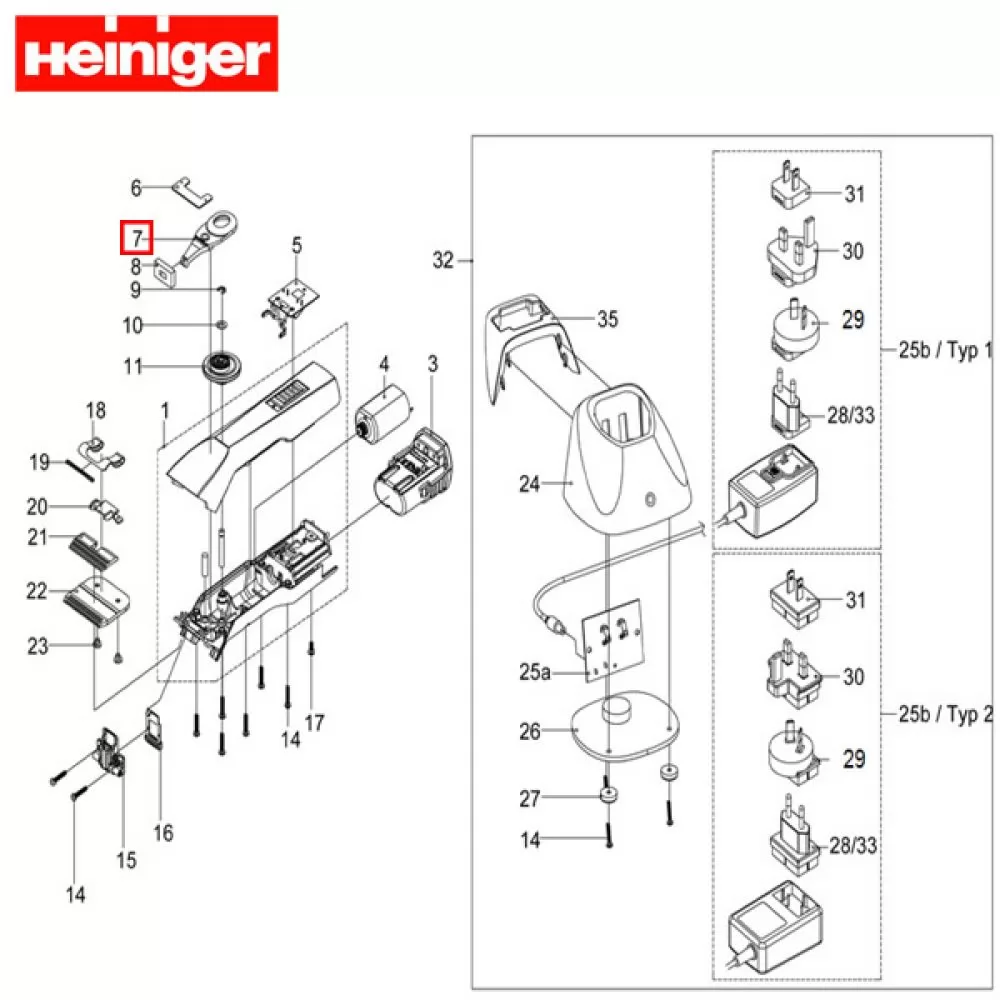 Куліса на роторні машинки для стрижки тварин Heiniger - 5