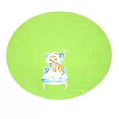Фото Круглий зелений килимок для грумерського стола Shernbao FT-831 діаметр 60 см. - 1