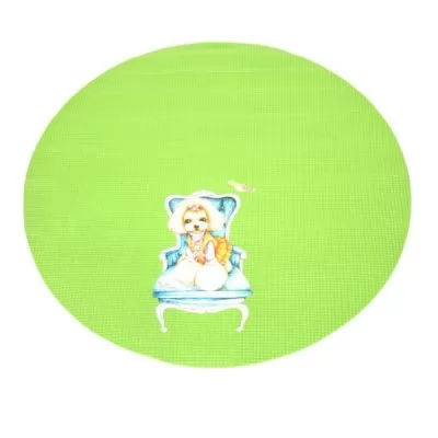 Информация о сервисе на Круглый зеленый коврик для грумерского стола Shernbao FT-831 диаметр 60 см. 