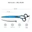 Характеристики Вигнуті ножиці для стрижки собак Barracuda Blue Line 8 дюймів - 2