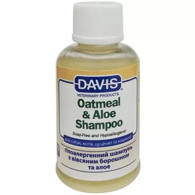 Характеристики Шампунь для животных без мыла Davis Oatmeal Aloe 12:1 - 50 мл. 
