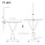 Характеристики Круглий стіл для стрижки тварин Shernbao FT-805 Pink - 2