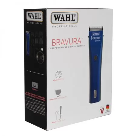 Фото Машинка для стрижки тварин Wahl Bravura Moonlight Blue - 12