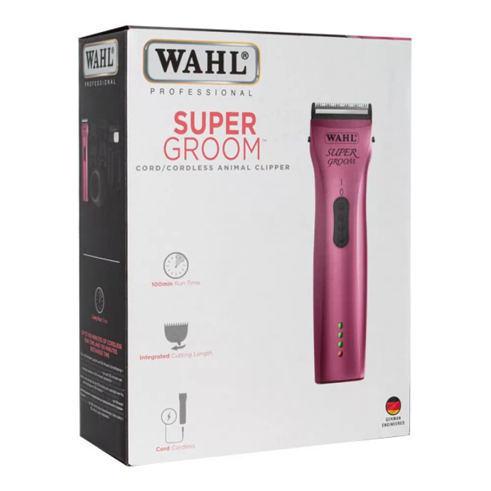 Машинка для грумінгу Wahl Super Groom Pink - 10