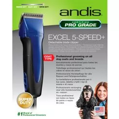 Фото Машинка для грумінгу тварин Andis SMC Excel 5-Speed+ Blue - 5