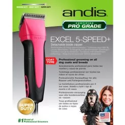 Фото Машинка для грумінгу тварин Andis SMC Excel 5-Speed+ Pink - 5