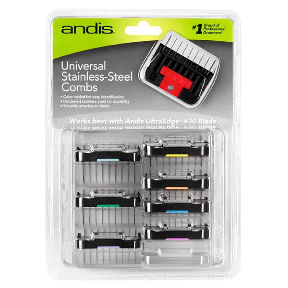 Комплект насадок Andis Universal Stainless Steel Combs 8 шт. - 5