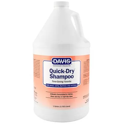 Отзывы на Шампунь с эффектом быстрой сушки для собак и котов Davis Quick-Dry Shampoo 10:1 - 3,8 л. 