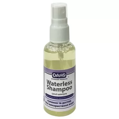 Характеристики Сухой шампунь для собак и котов Davis Waterless Shampoo 50 мл. 