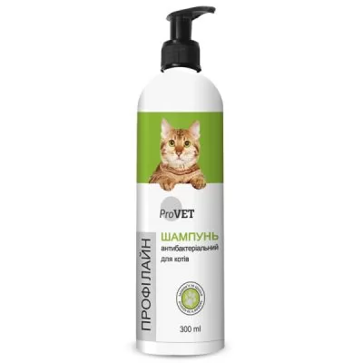 Інформація про сервіс на Антибактеріальний шампунь для котів Provet Profiline 300 мл.
