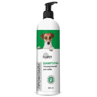 Характеристики Гіпоалергенний шампунь для собак Provet Profiline 300 мл.