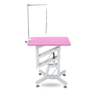 Стол для груминга животных на помпе Shernbao FT-832 Pink
