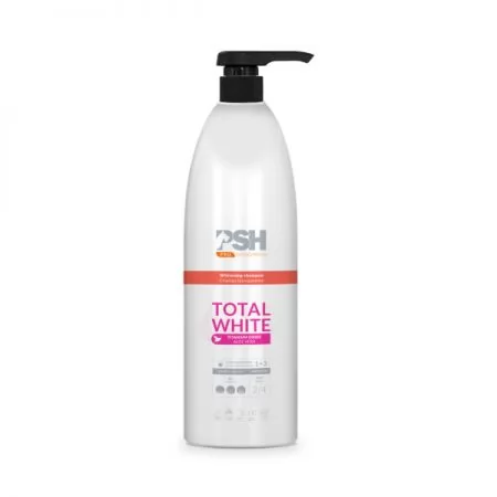 Фото Отбеливающий шампунь для светлой шерсти собак PSH Total White Shampoo 1000 мл. - 2