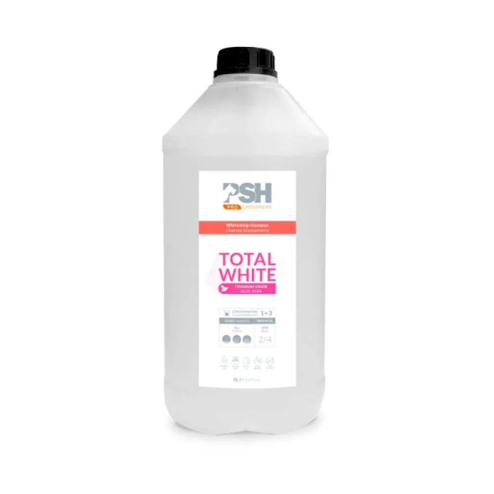 С Отбеливающий шампунь для собак PSH Total White Shampoo 5000 мл. покупают: - 2