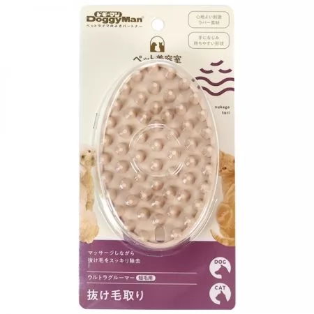 Фото Силіконова щітка для короткої шерсті Doggy Man Rubber Brush 10х6,5 см. - 1