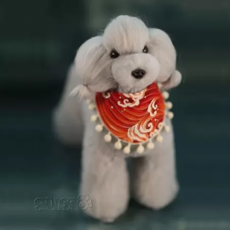 Фото Парик для тела манекена собаки Opawz Model Dog Teddy Bear MD01 - серый Той-пудель - 4