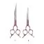 Изогнутые ножницы для стрижки собак Artero Fusion Curvy Shears Pink 7 дюймов - 5