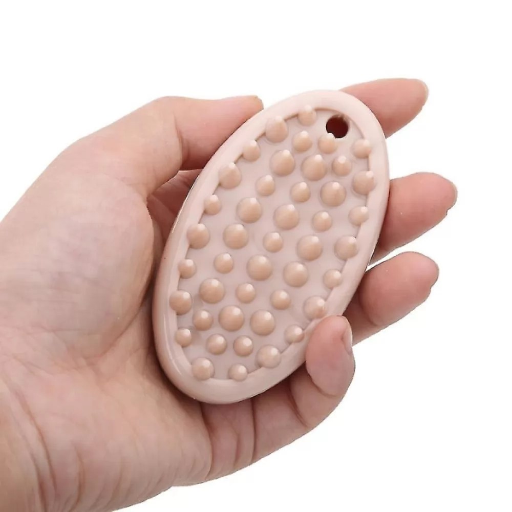 Силіконова щітка для короткої шерсті Doggy Man Rubber Brush 7,5 х4 см. - 2