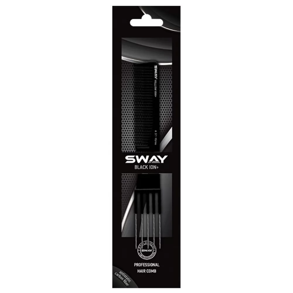 Гребінець-вилка металева Sway Black Ion+ 101 - 5